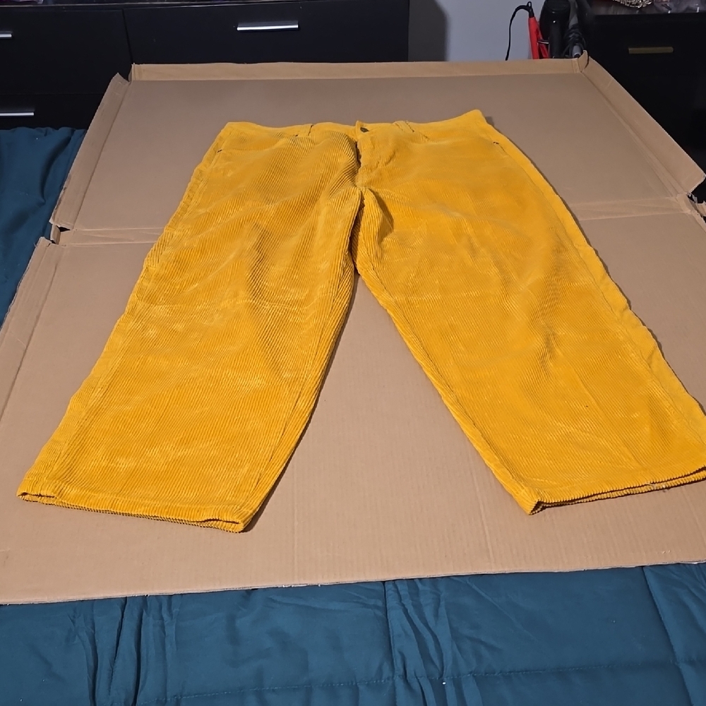 Essentials Mustard Corduroy Men's Pants